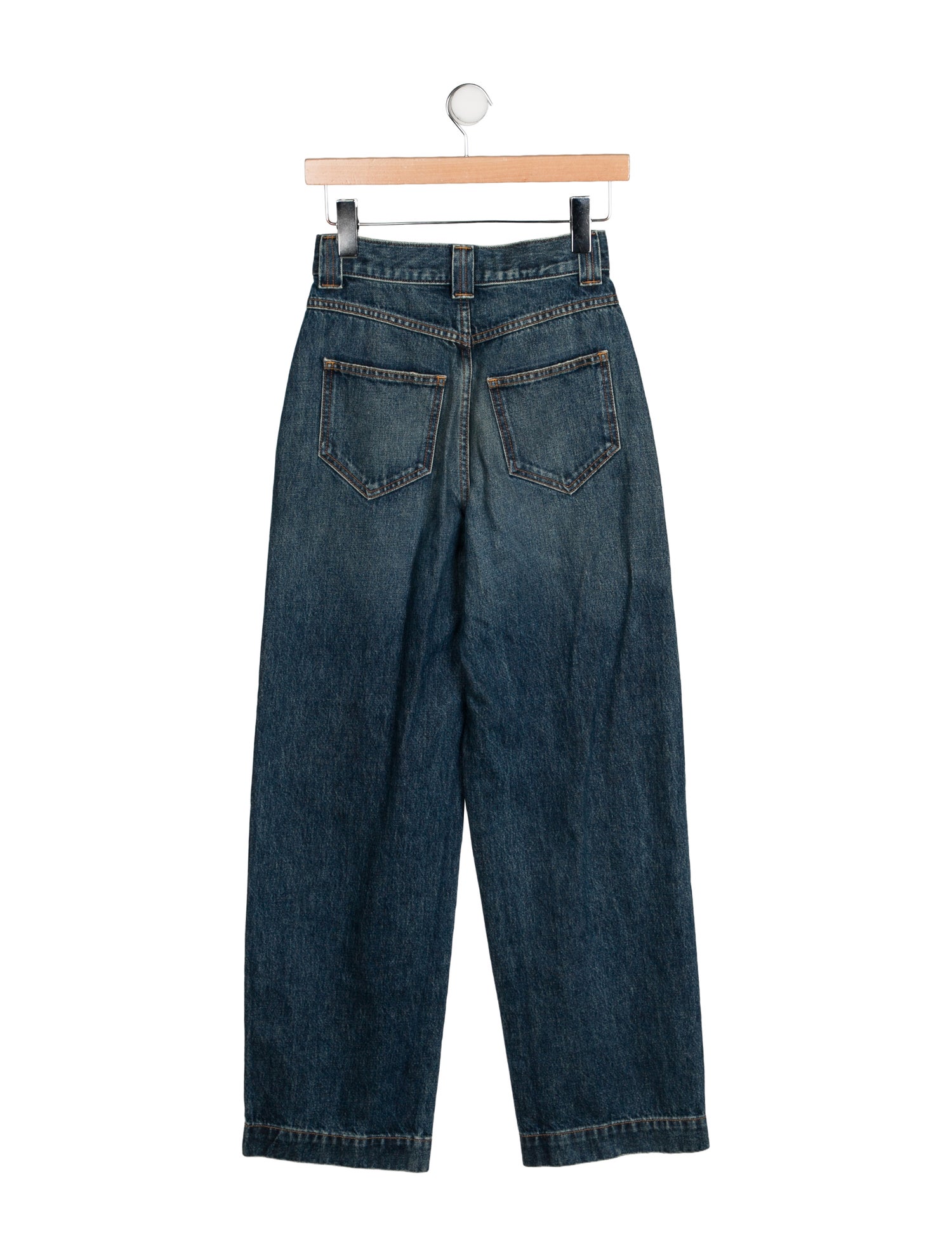 Khaite High-Rise Wide Leg Jeans