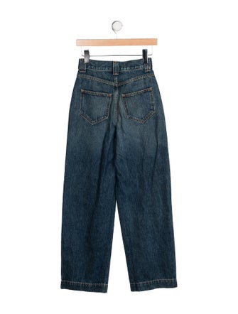 Khaite High-Rise Wide Leg Jeans