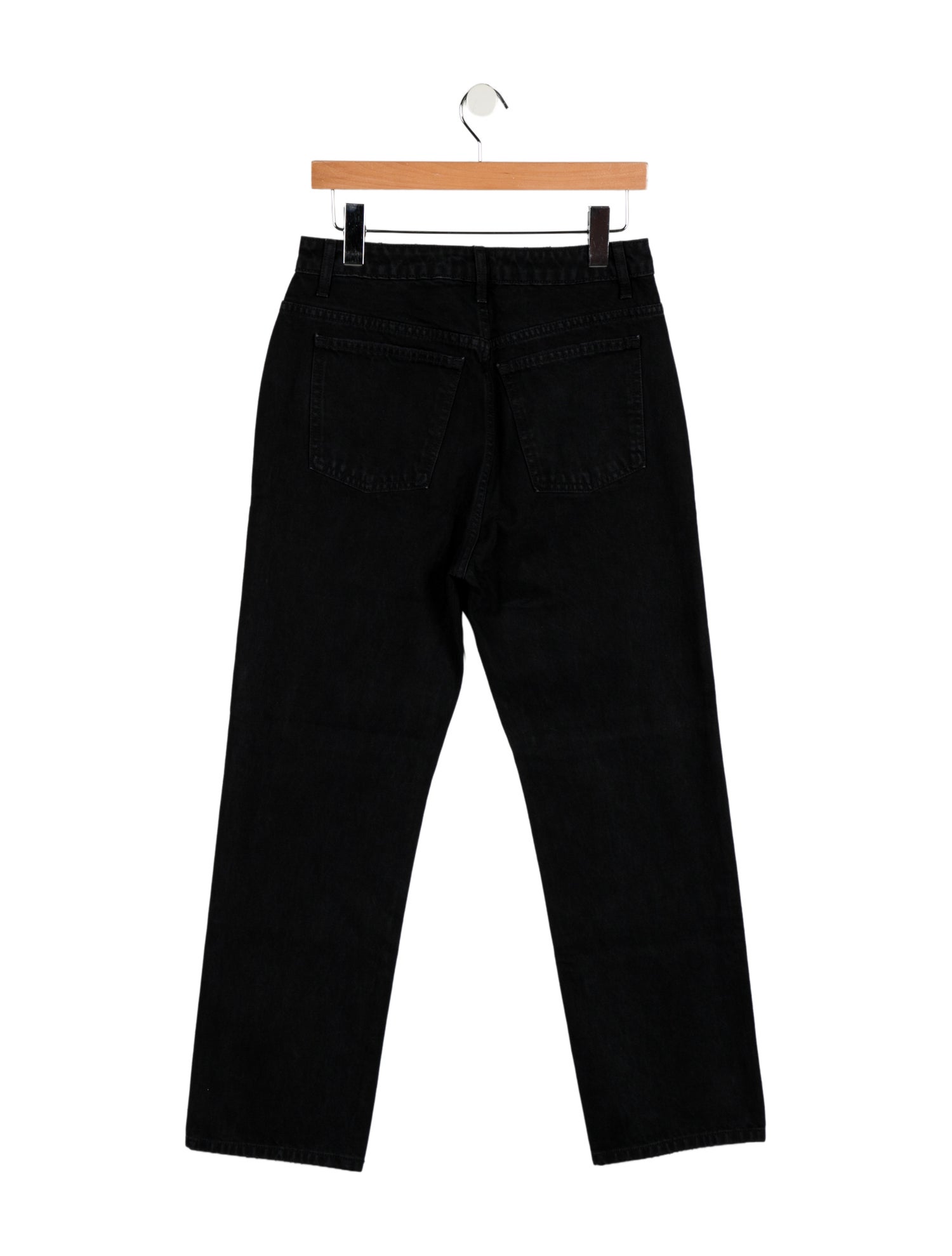 Khaite High-Rise Straight Leg Jeans
