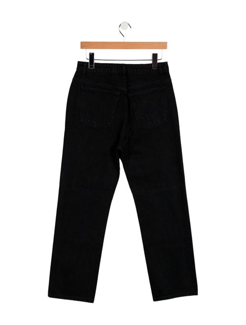 Khaite High-Rise Straight Leg Jeans