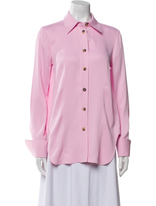 Khaite Long Sleeve Button-Up Top