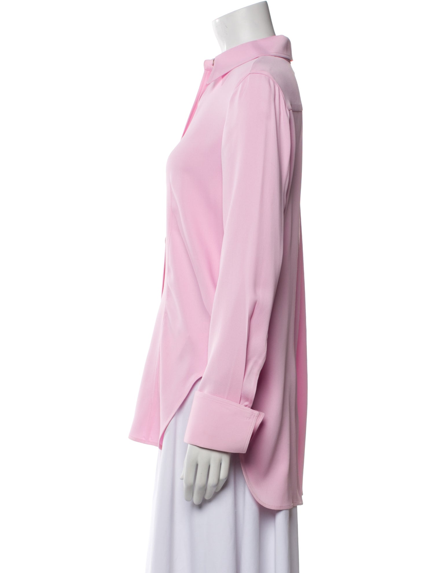 Khaite Long Sleeve Button-Up Top