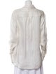 Khaite Silk Striped Button-Up Top