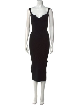 Khaite Scoop Neck Long Dress