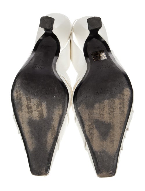 Khaite Leather Pleated Accents Slingback Pumps