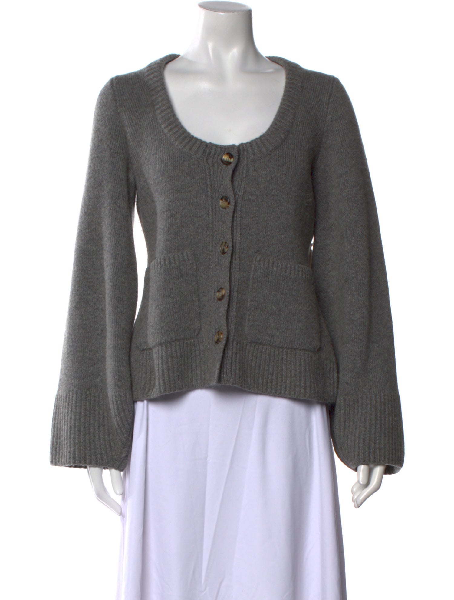 Khaite Cashmere Scoop Neck Sweater