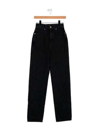 Khaite High-Rise Straight Leg Jeans