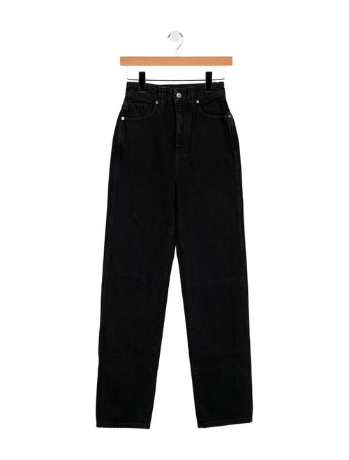Khaite High-Rise Straight Leg Jeans