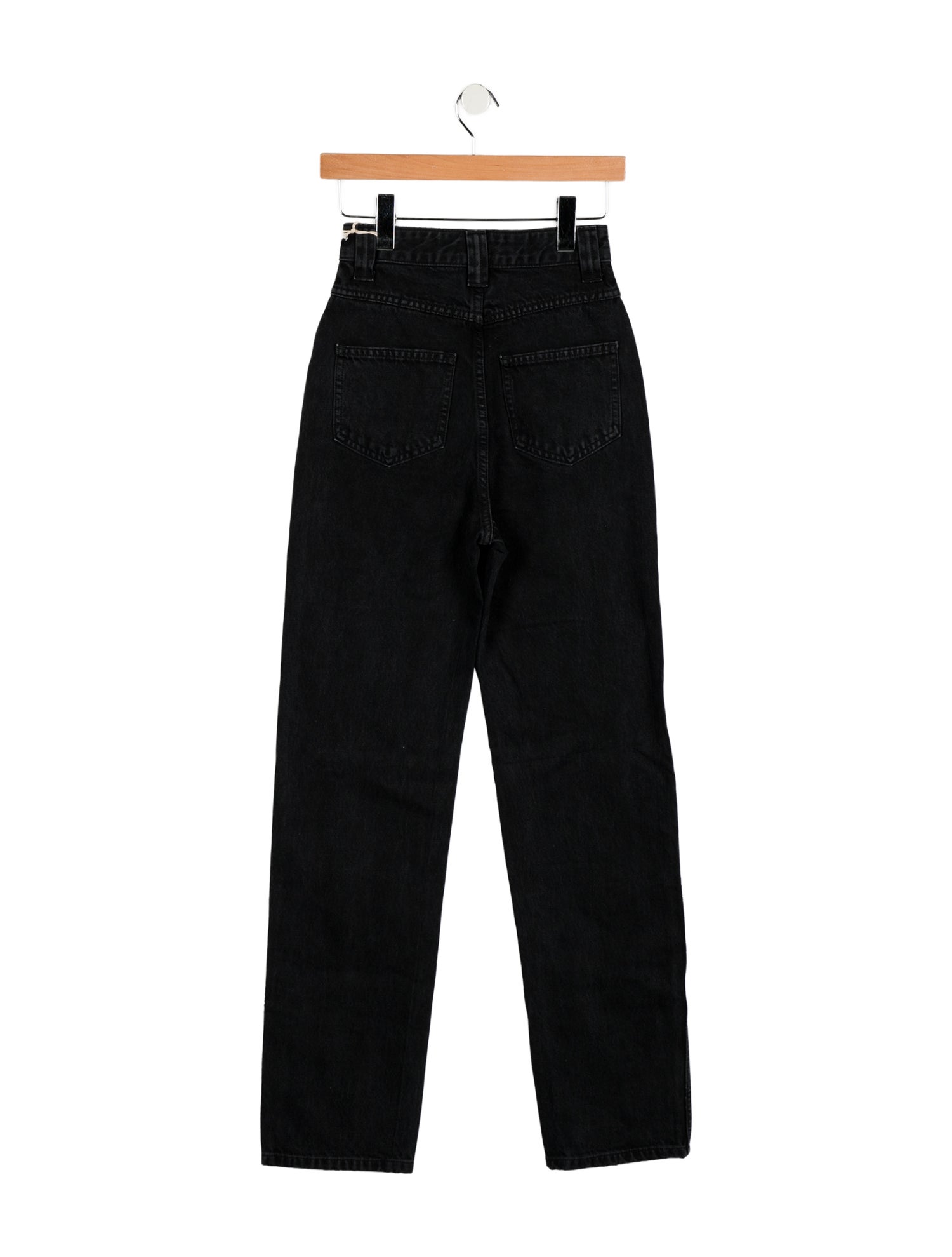 Khaite High-Rise Straight Leg Jeans