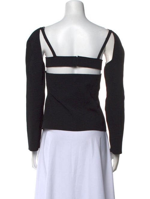 Khaite V-Neck Long Sleeve Top