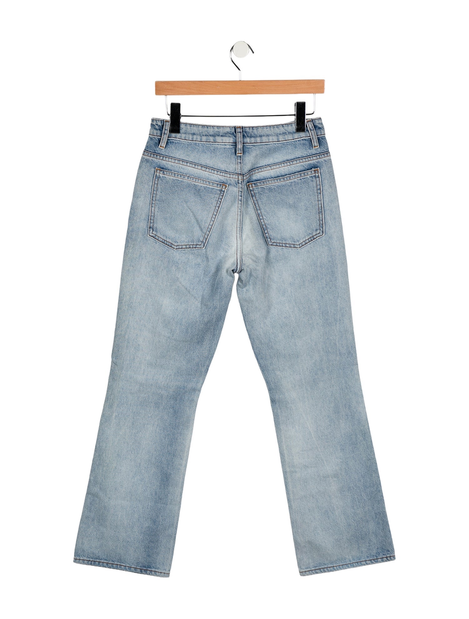 Khaite Mid-Rise Wide Leg Jeans
