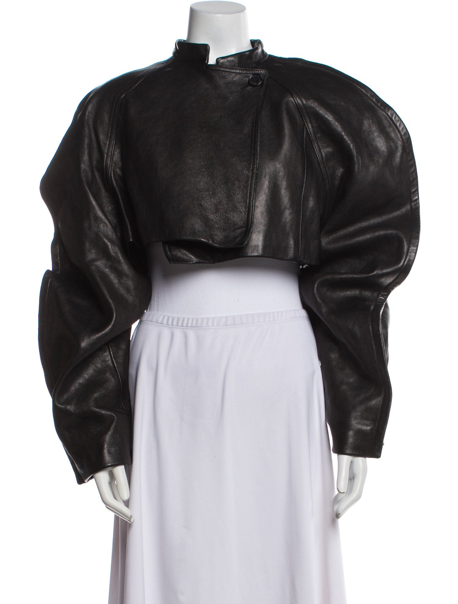 Khaite Leather Bolero