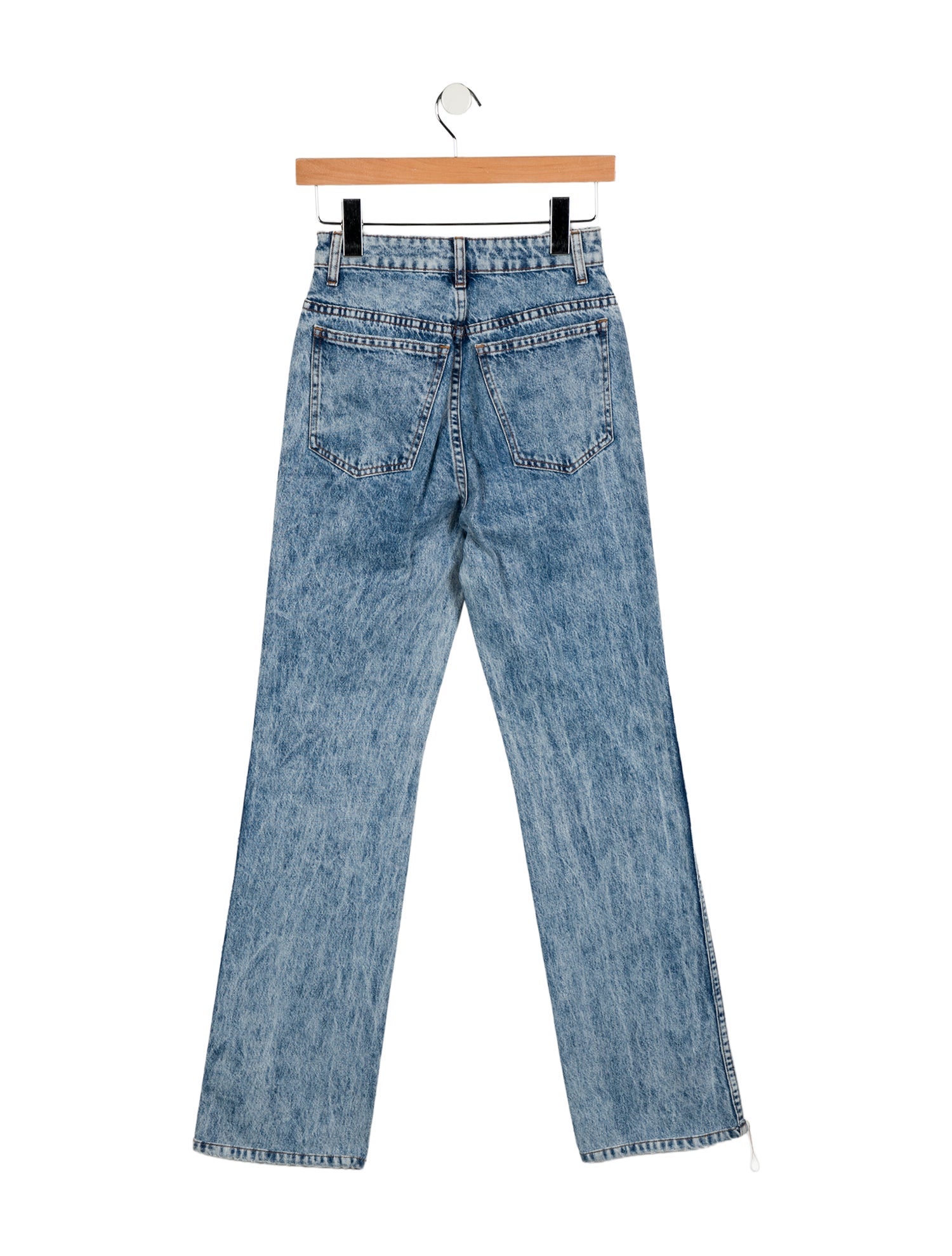 Khaite High-Rise Straight Leg Jeans