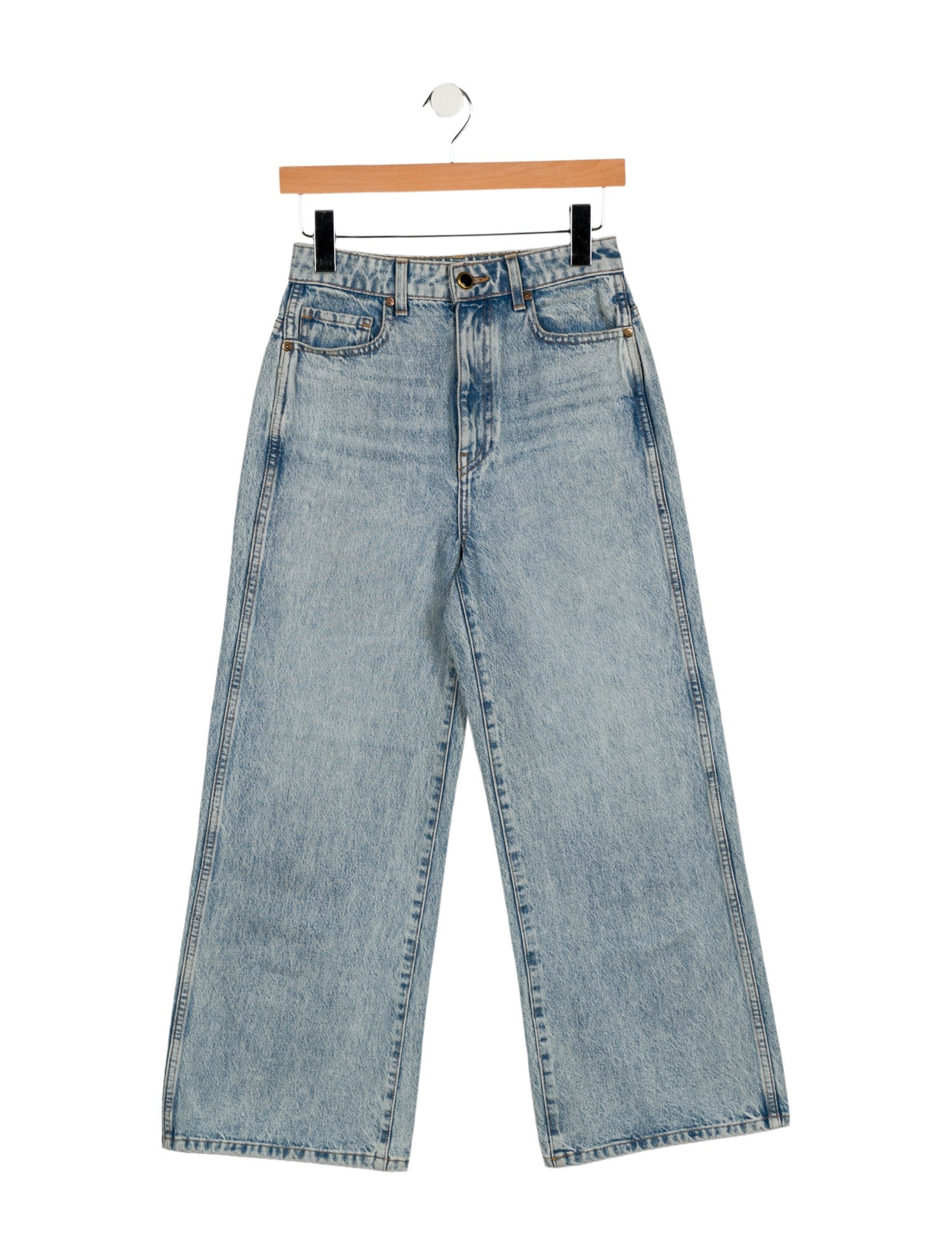 Khaite High-Rise Wide Leg Jeans