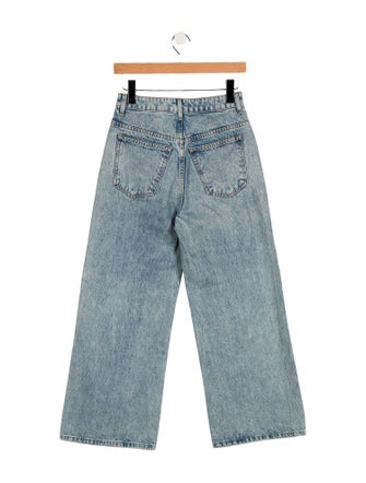 Khaite High-Rise Wide Leg Jeans