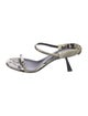 Khaite Snakeskin Printed Slingback Sandals