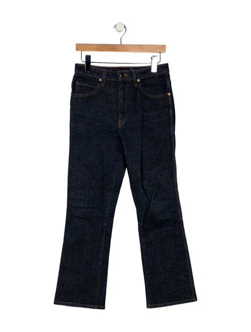 Khaite High-Rise Wide Leg Jeans