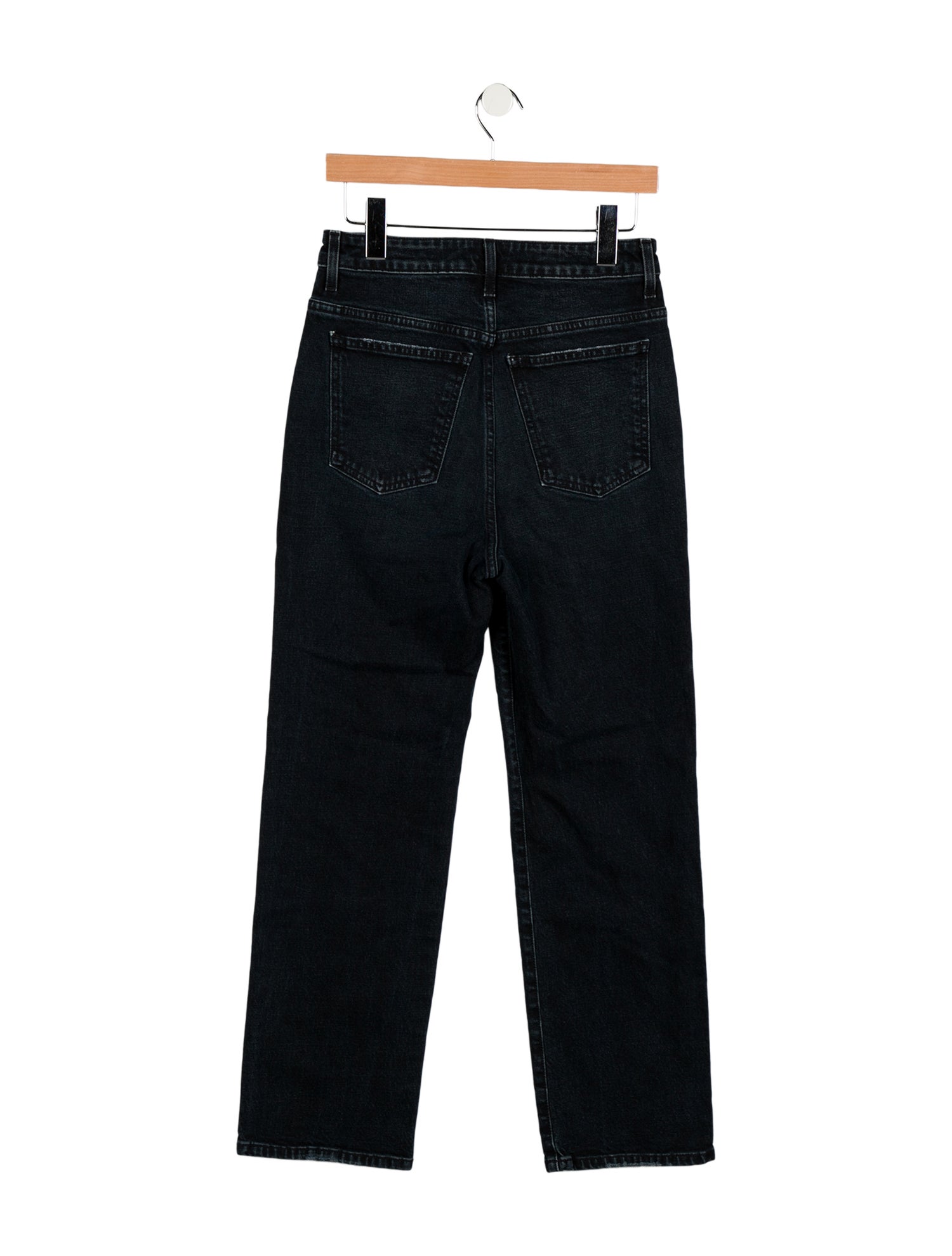 Khaite High-Rise Straight Leg Jeans