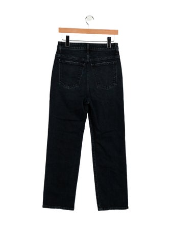 Khaite High-Rise Straight Leg Jeans