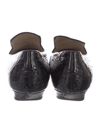 Khaite Embossed Leather Loafers