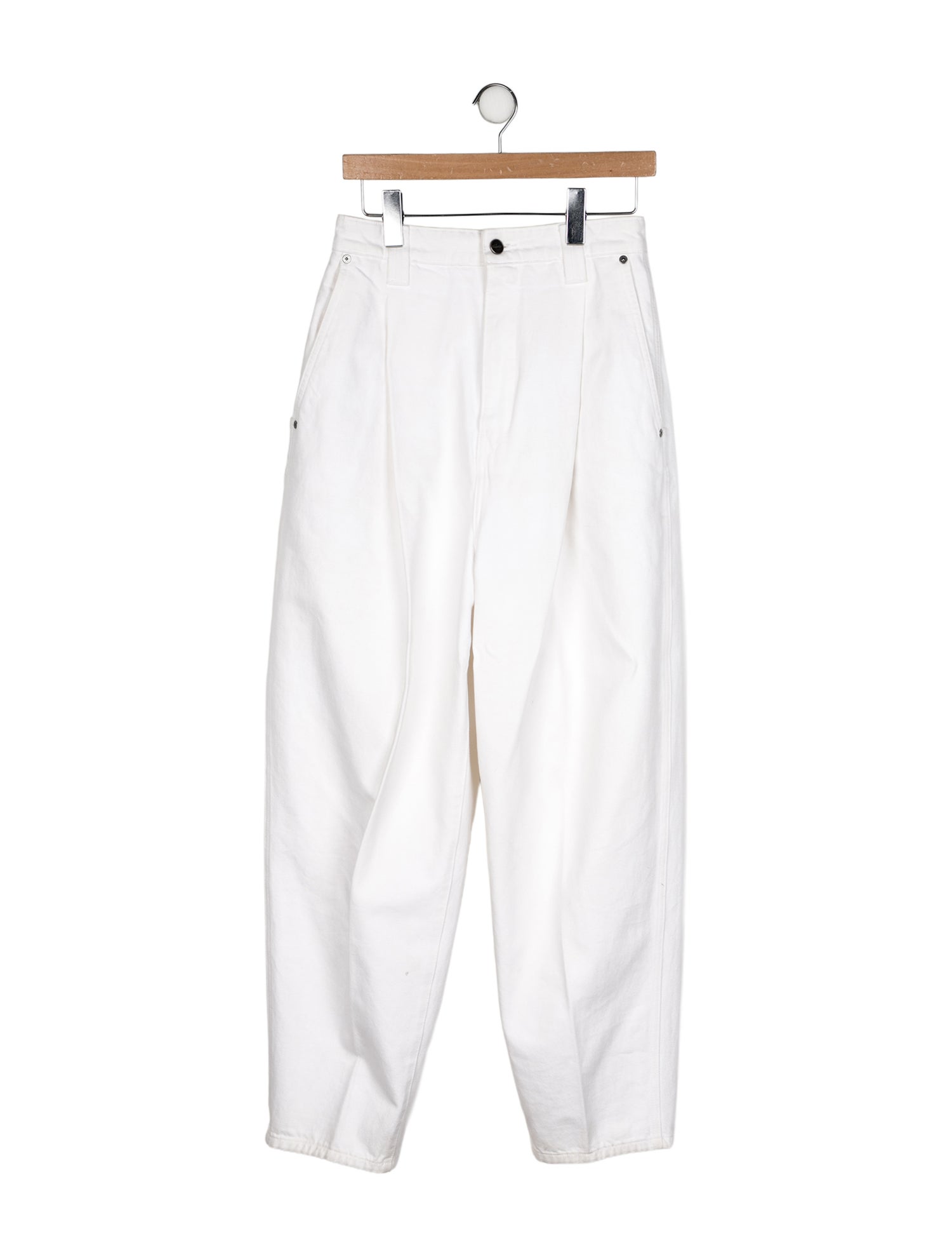 Khaite High-Rise Straight Leg Jeans