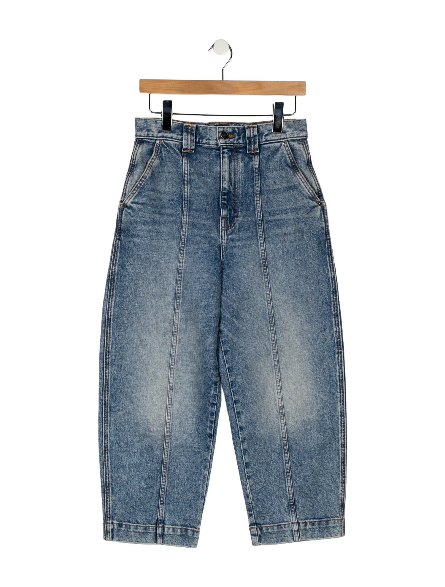 Khaite High-Rise Wide Leg Jeans