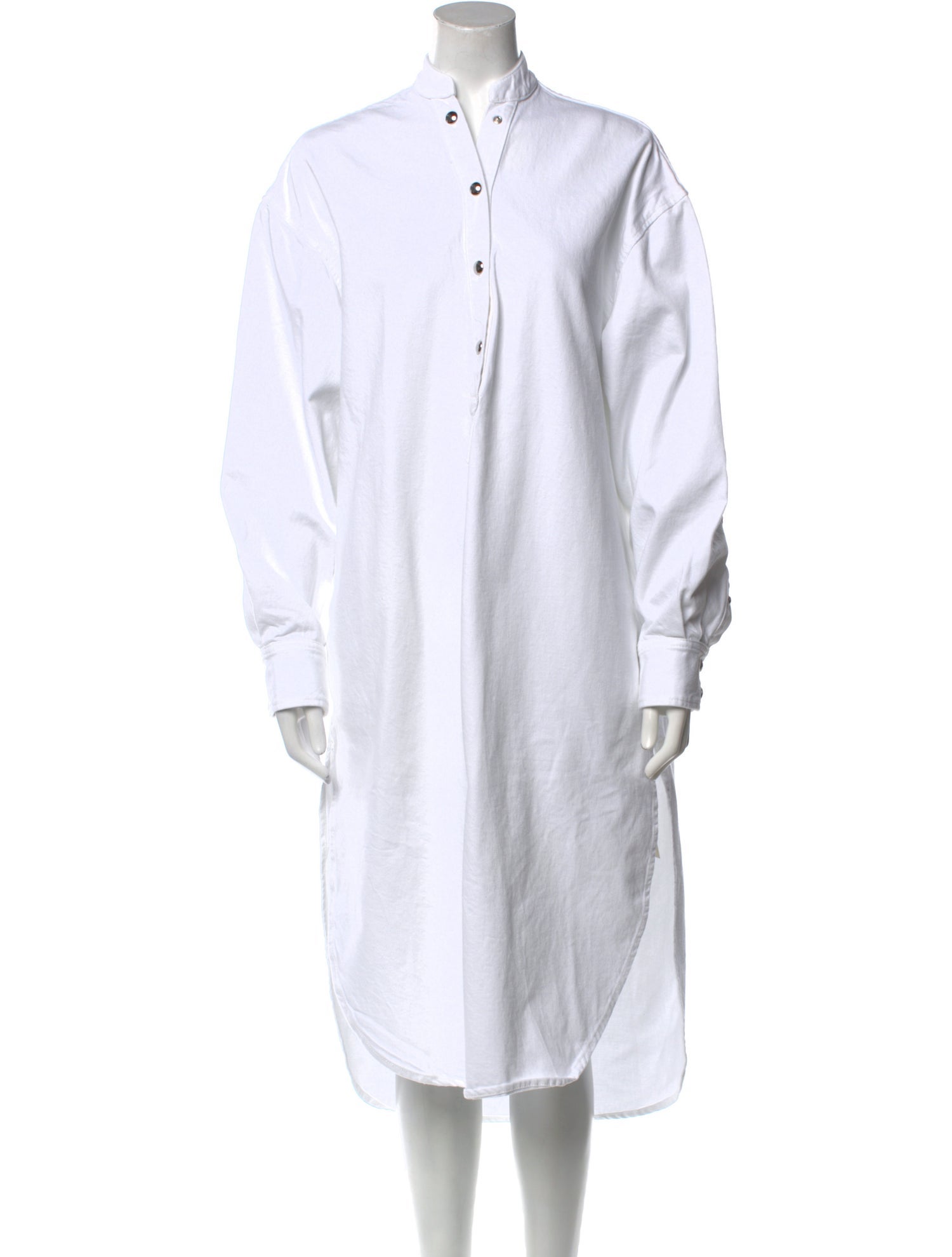 Khaite Mock Neck Midi Length Dress