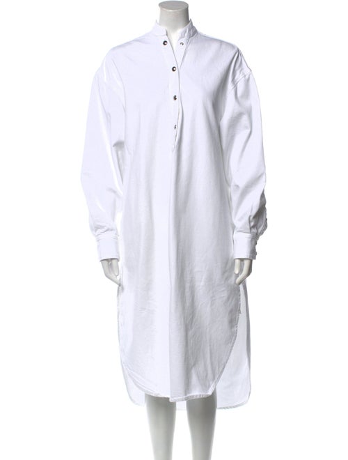 Khaite Mock Neck Midi Length Dress