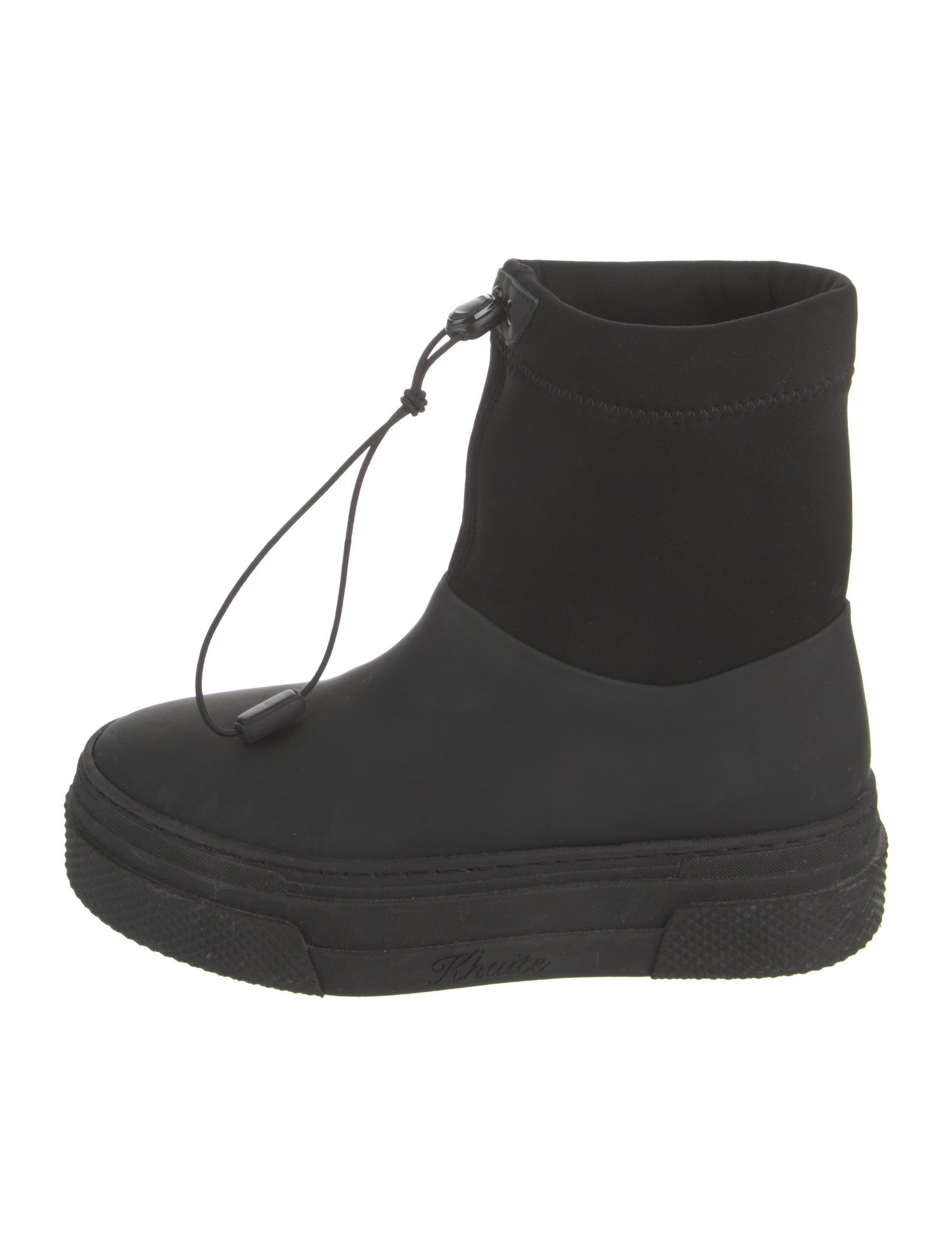 Khaite Neoprene Lace-Up Boots