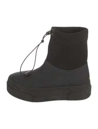 Khaite Neoprene Lace-Up Boots