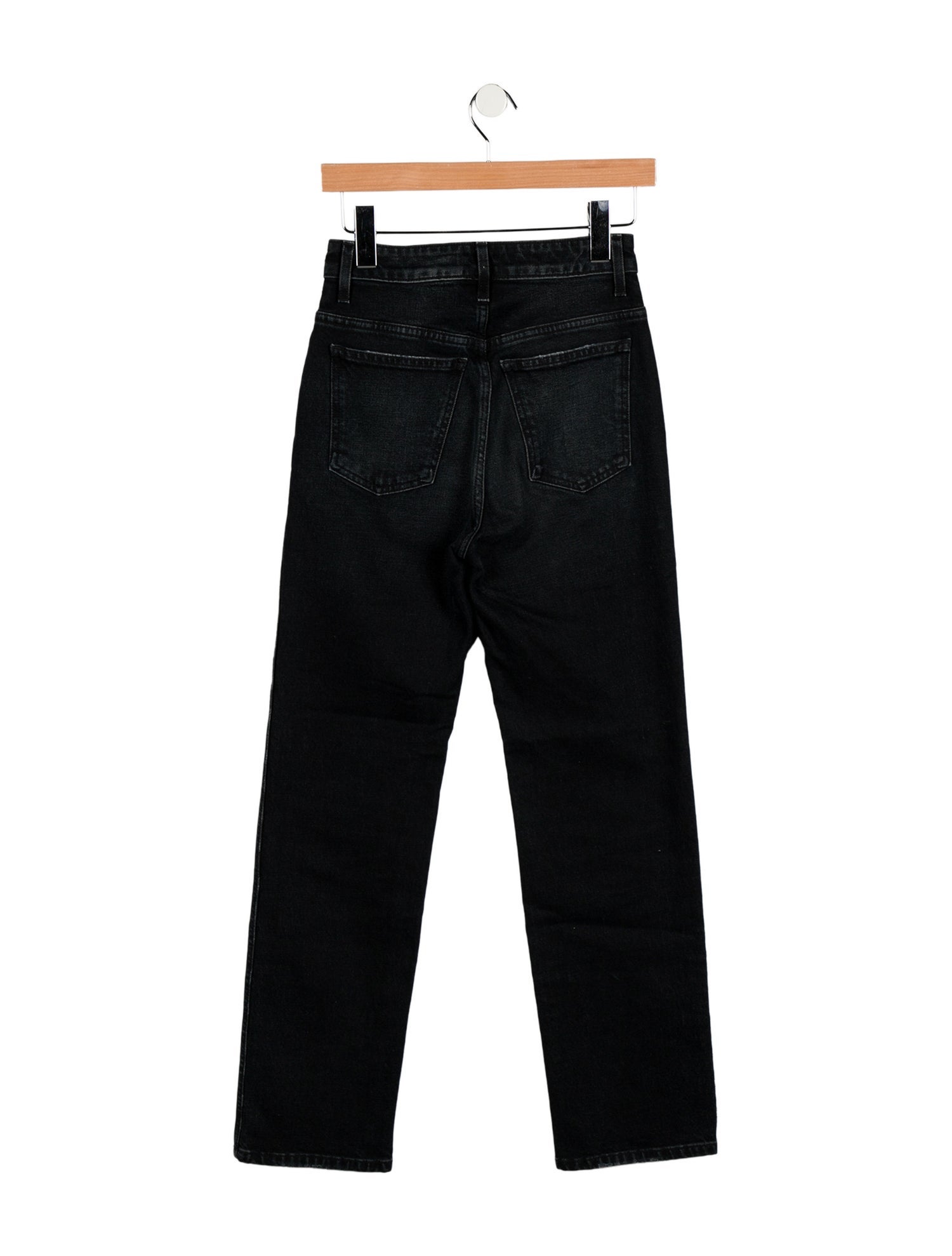 Khaite High-Rise Straight Leg Jeans