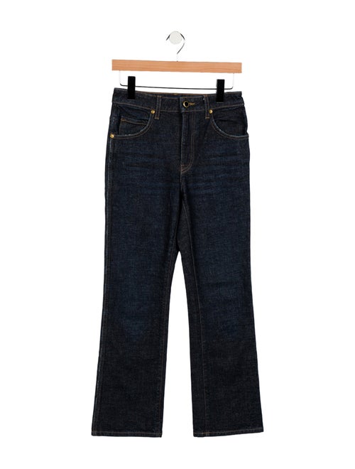 Khaite Mid-Rise Straight Leg Jeans