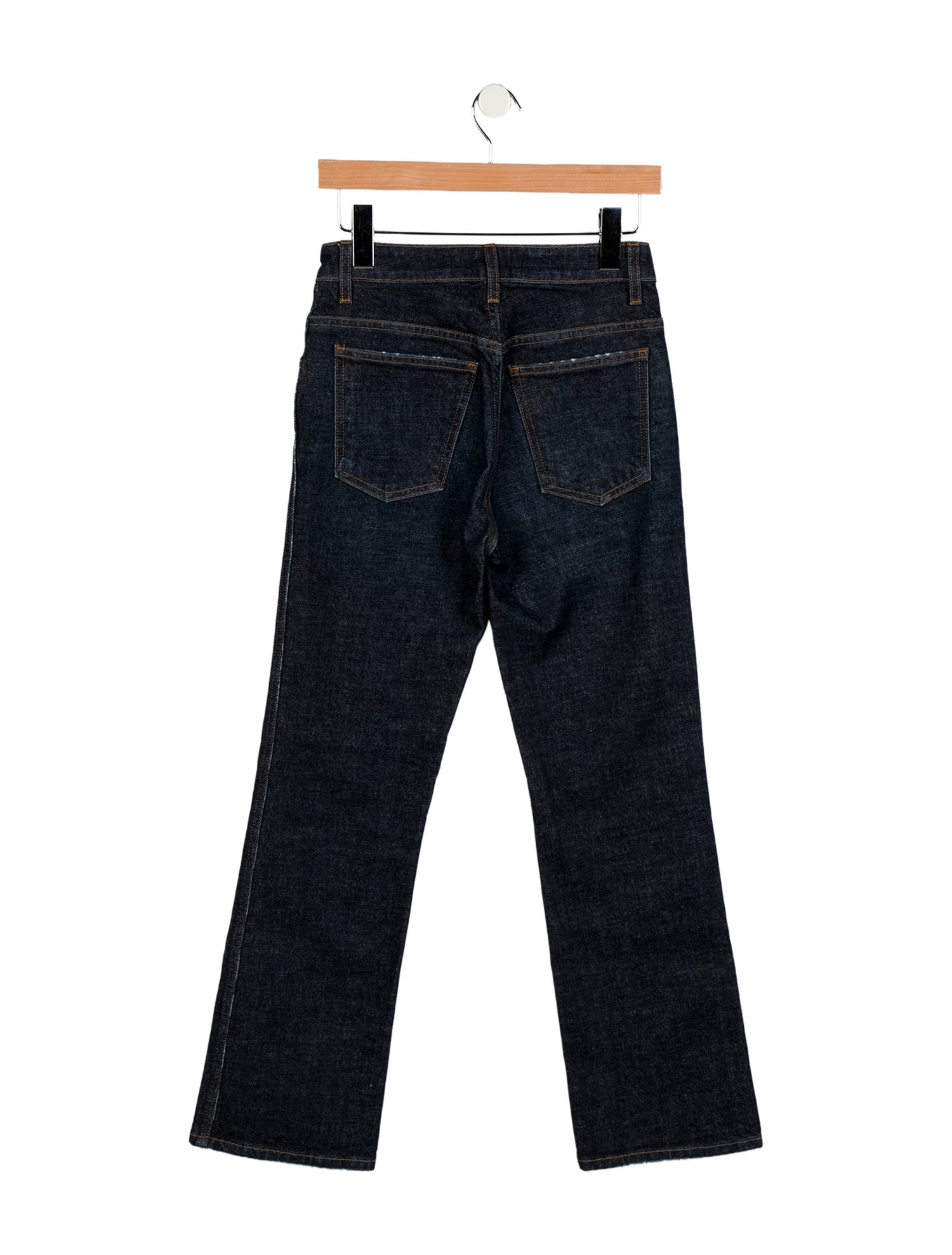 Khaite Mid-Rise Straight Leg Jeans