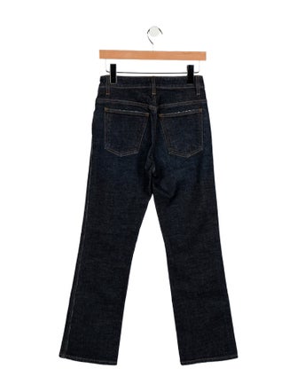 Khaite Mid-Rise Straight Leg Jeans