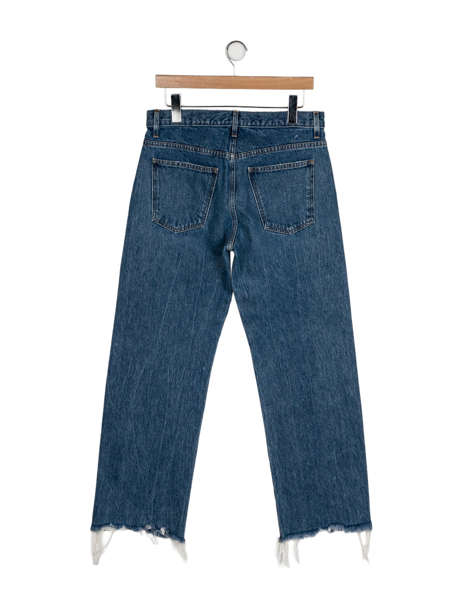 Khaite Mid-Rise Wide Leg Jeans