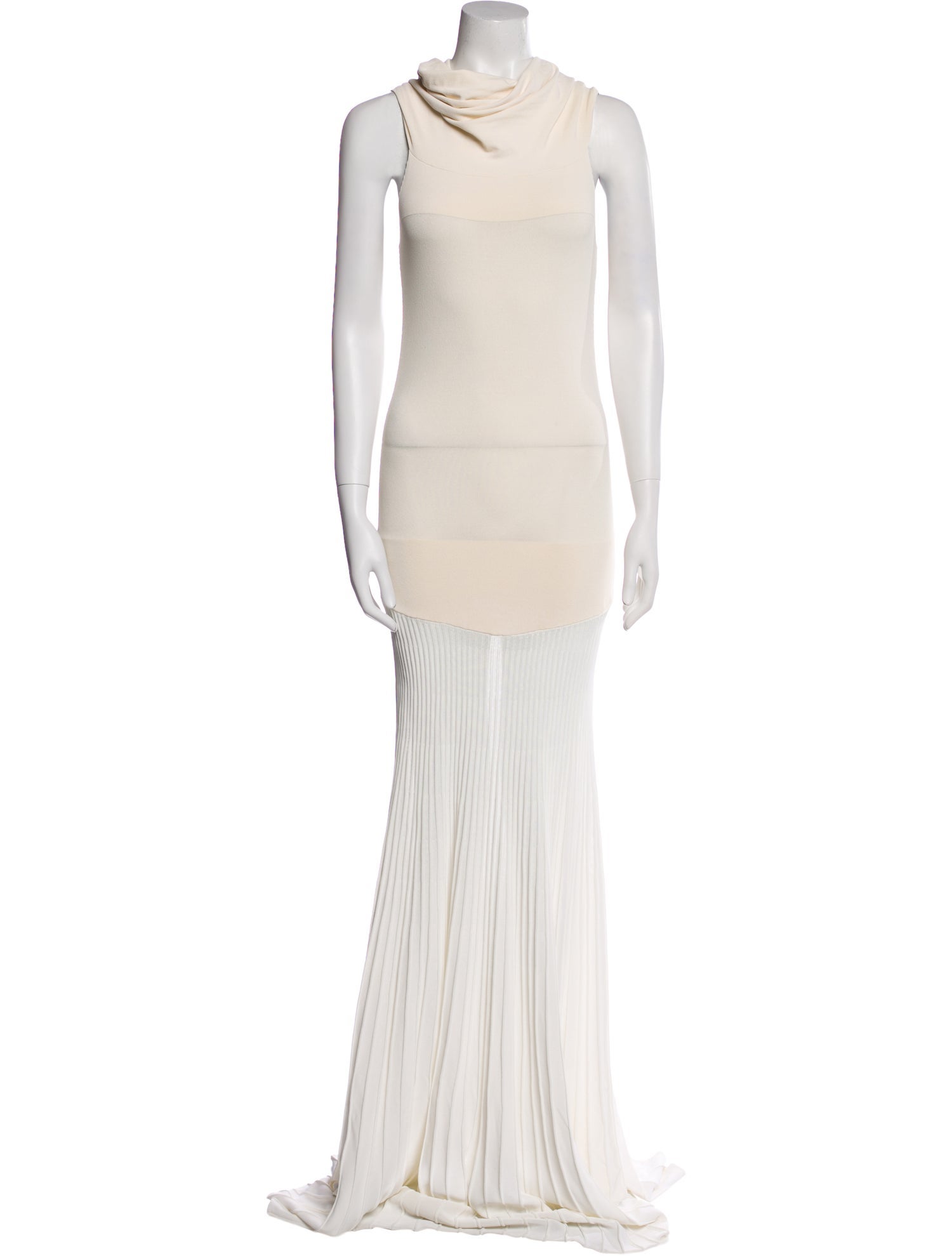 Khaite Cowl Neck Long Dress