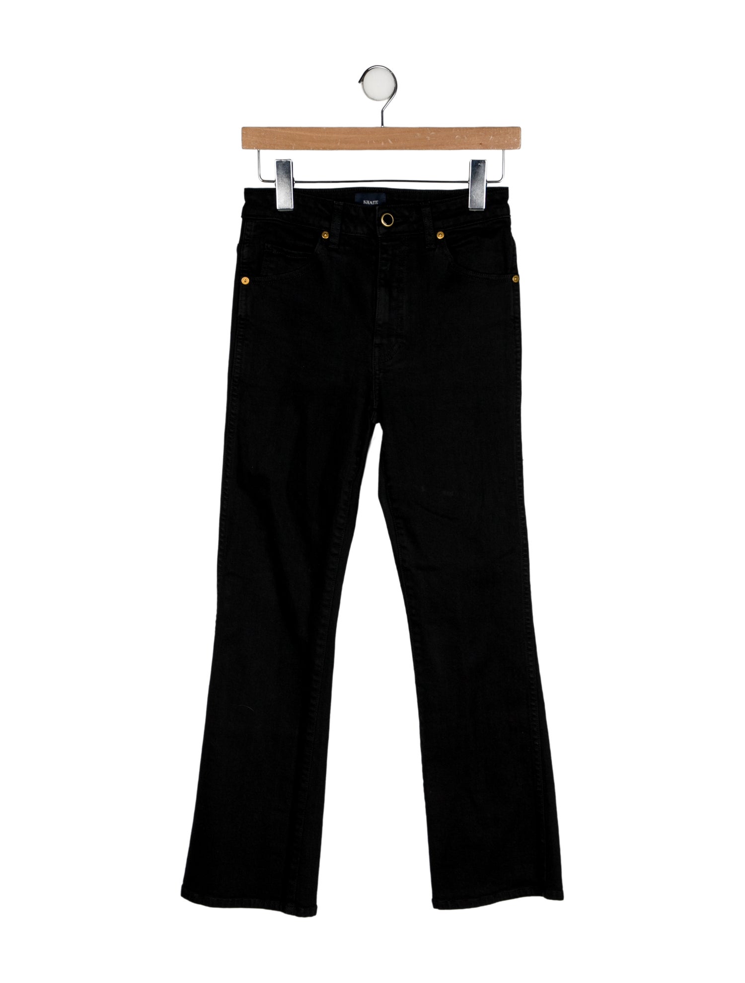 Khaite Mid-Rise Straight Leg Jeans
