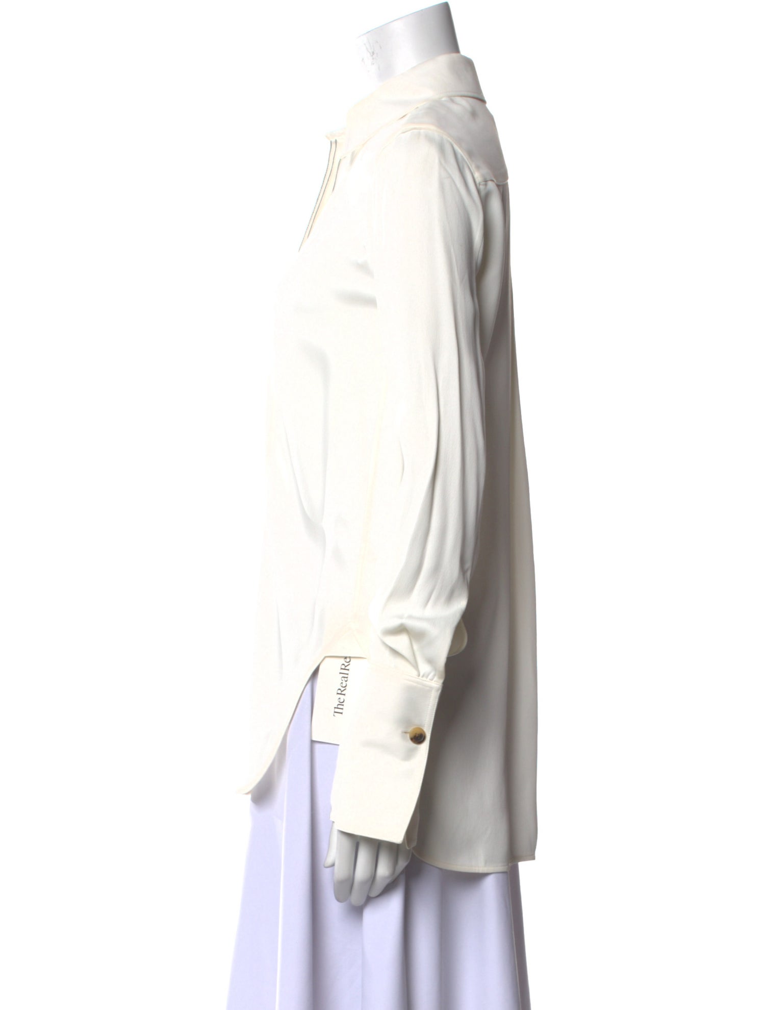 Khaite Long Sleeve Button-Up Top