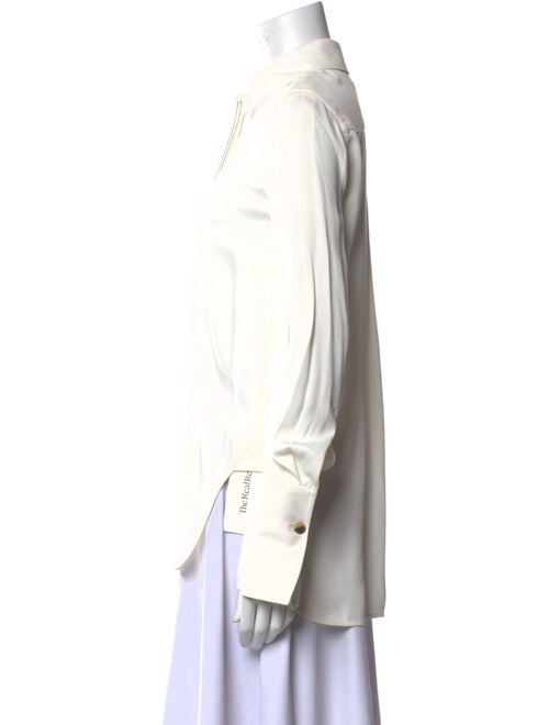 Khaite Long Sleeve Button-Up Top