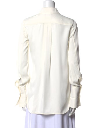 Khaite Long Sleeve Button-Up Top