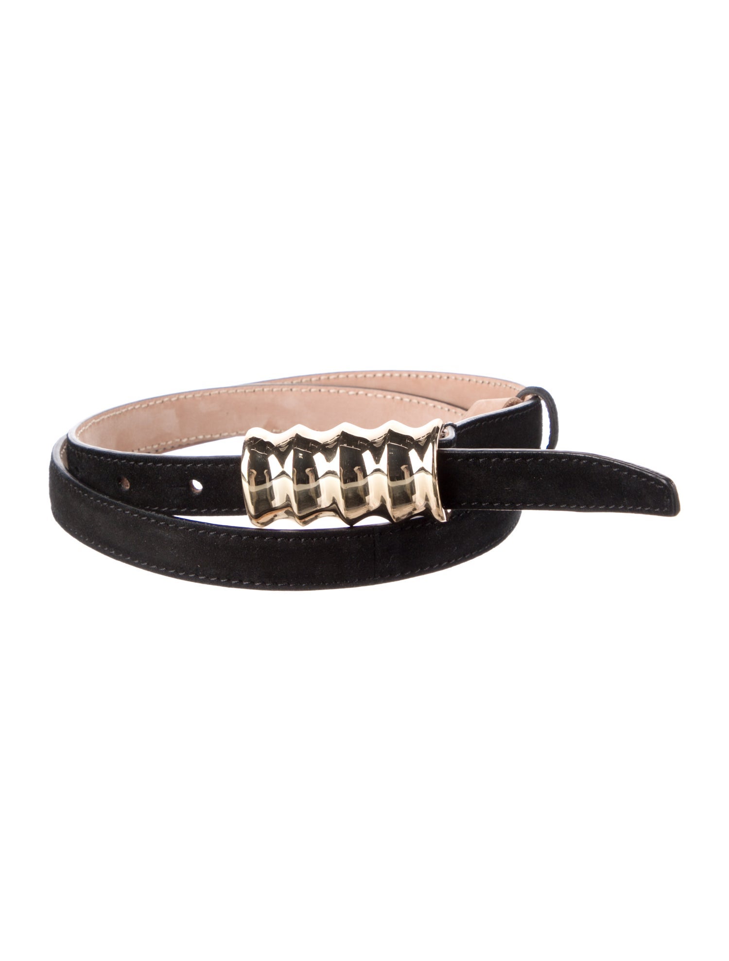 Khaite Skinny Suede Belt
