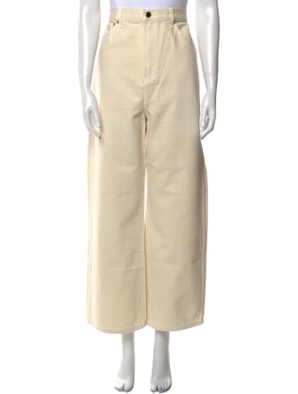 Khaite High-Rise Wide Leg Jeans