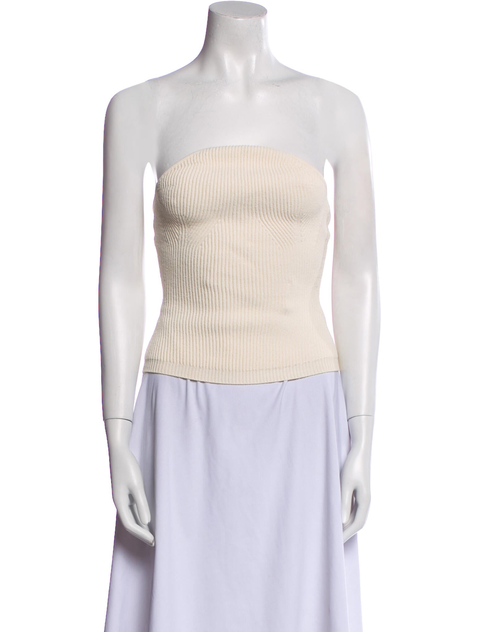 Khaite Strapless Crop Top