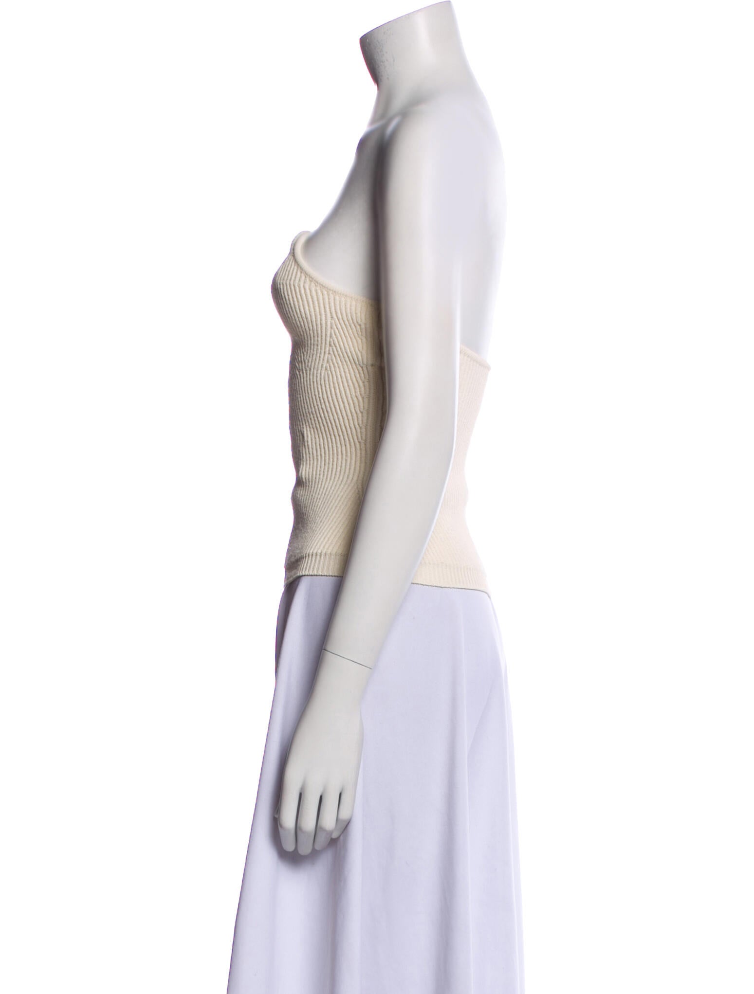 Khaite Strapless Crop Top