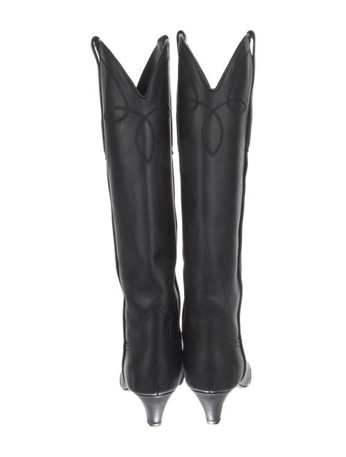 Khaite Leather Western Boots