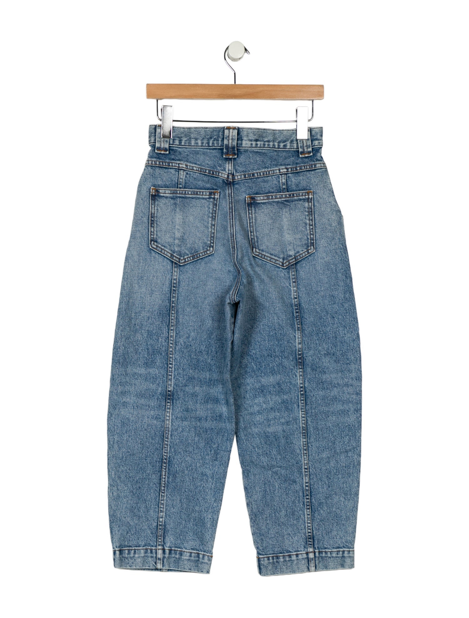 Khaite High-Rise Straight Leg Jeans