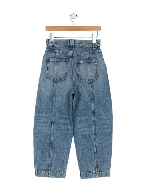 Khaite High-Rise Straight Leg Jeans