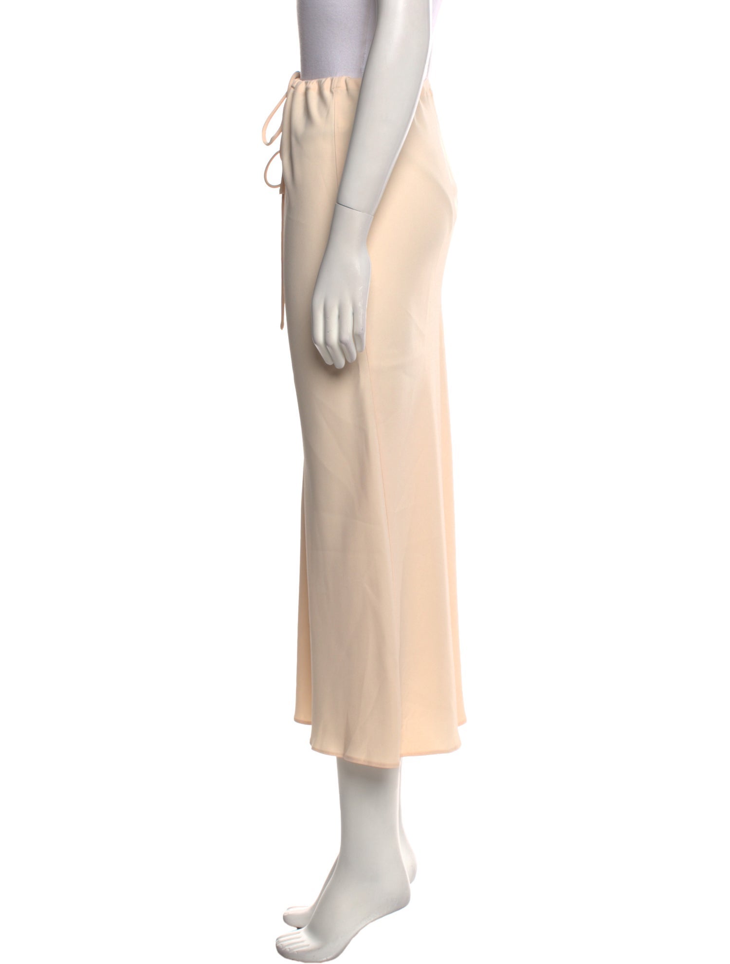 Khaite Raw-Edge Trim Midi Length Skirt