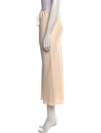 Khaite Raw-Edge Trim Midi Length Skirt