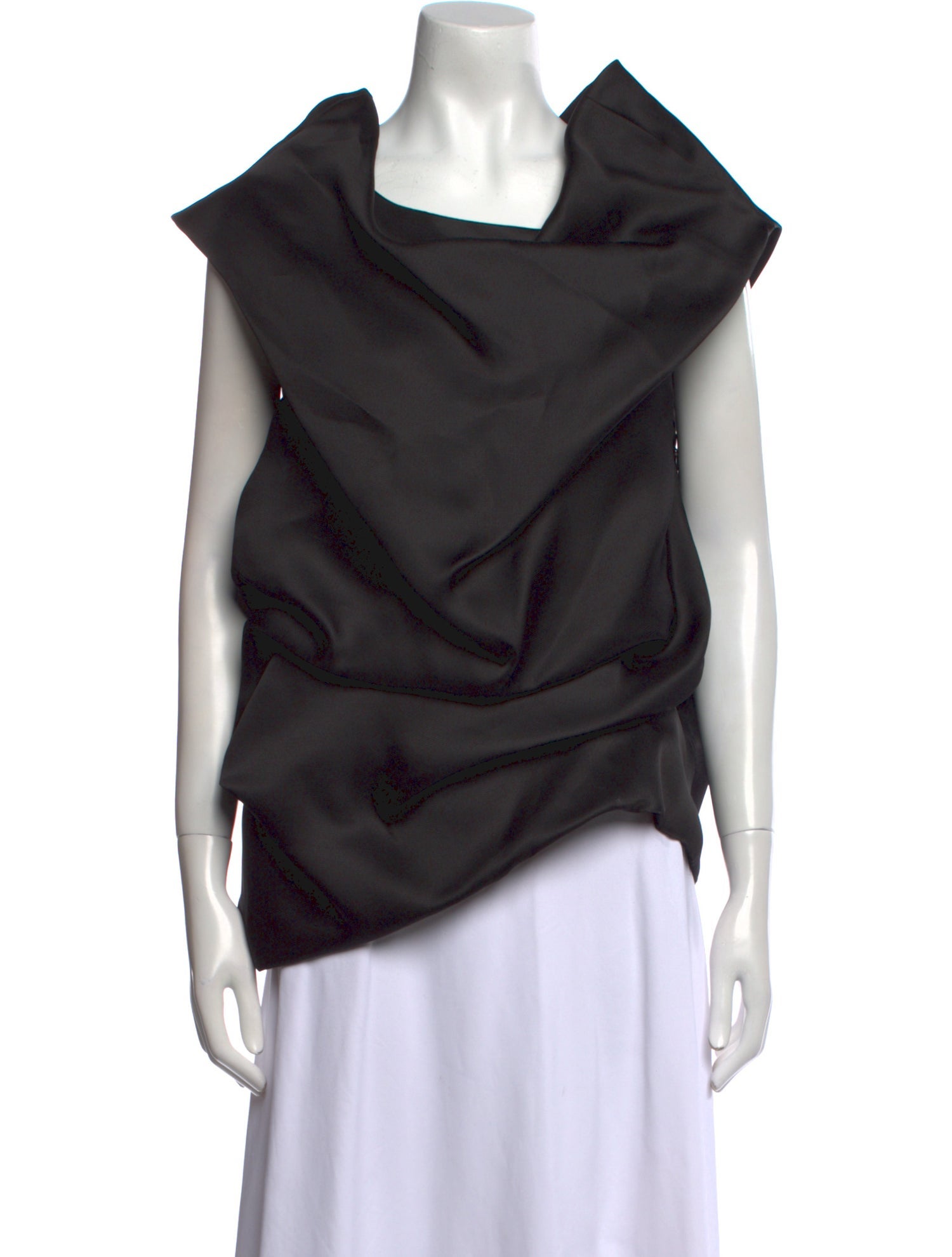 Khaite Silk Cowl Neck Top w/ Tags
